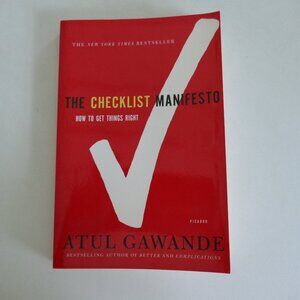The Checklist Manifesto book by Atul Gawande